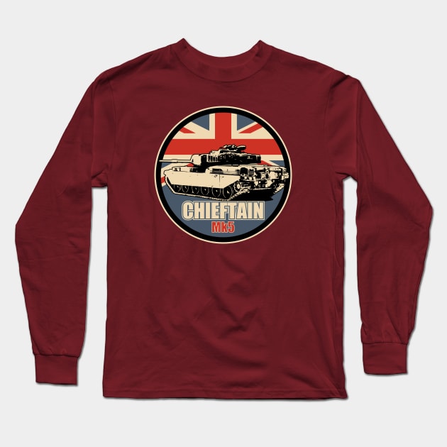 Chieftain Tank Long Sleeve T-Shirt by TCP